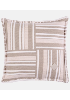 Loro Piana Jacquard wool and cashmere cushion