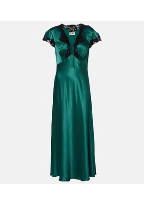 Rixo Amari satin midi dress