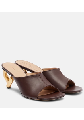JW Anderson Stitch leather mules