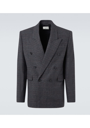 Saint Laurent Checked wool and cashmere blazer