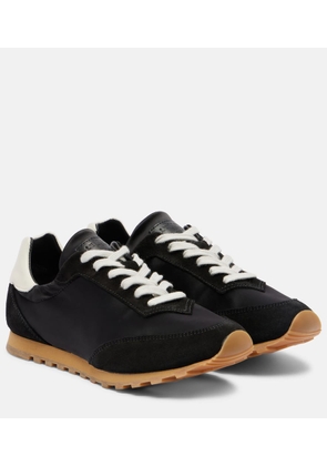 Le Monde Beryl Slim Runner suede-trimmed sneakers