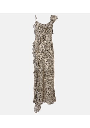 Rixo Ester silk crepe de chine maxi dress