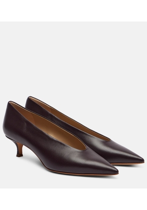 Le Monde Beryl Babouche leather pumps