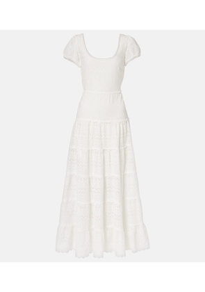 Rixo Remi broderie anglaise cotton midi dress