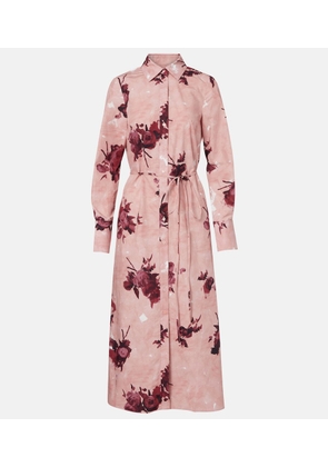 Erdem Floral cotton poplin shirt dress