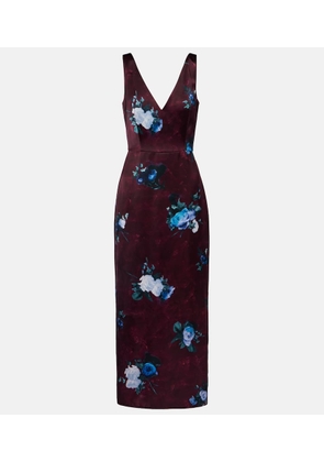 Erdem Floral duchesse cocktail dress