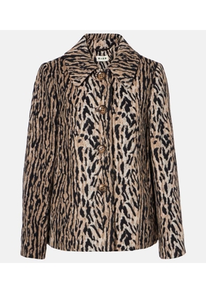 Rixo Leila leopard-print jacket