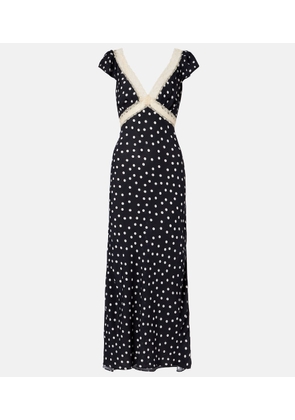 Rixo Iggy polka-dot maxi dress
