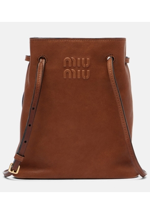 Miu Miu Logo leather crossbody bag