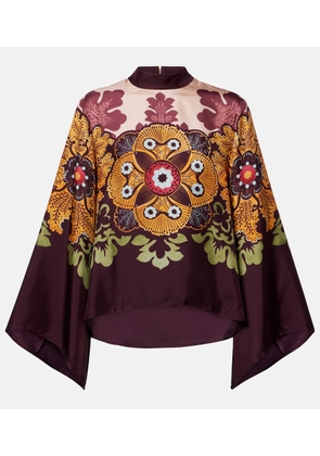 La DoubleJ Make An Exit silk twill blouse