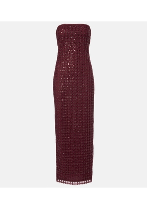 Rotate Beaded maxi dress