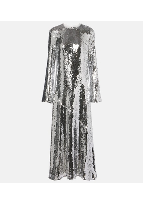 Rotate Sequined maxi dress