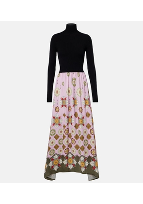 La DoubleJ Lunaria Foulard printed maxi dress