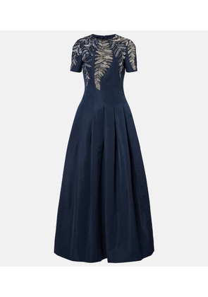 Oscar de la Renta Embellished faille gown