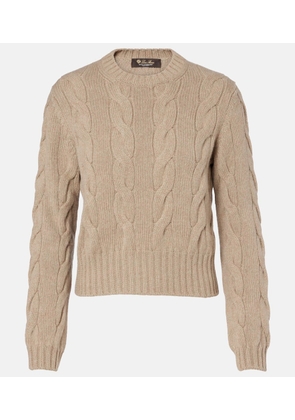 Loro Piana Napier cable-knit cashmere sweater