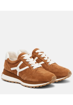 Veronica Beard Valentina corduroy suede sneakers