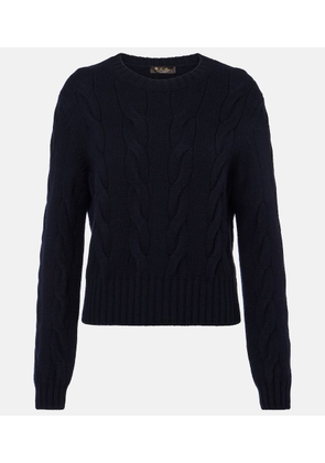 Loro Piana Napier cable-knit cashmere sweater