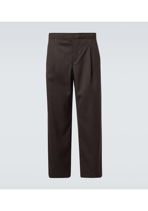 Our Legacy Leisure mid-rise wide-leg wool pants