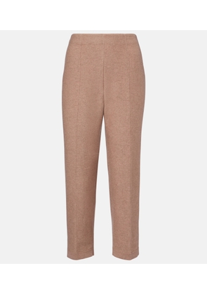 Loro Piana Rose Island cashmere and linen cropped pants
