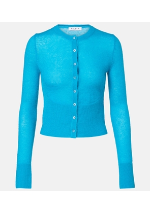 Alaia Mohair and wool-blend cardigan