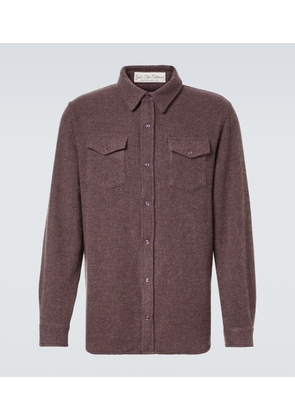 God's True Cashmere Cashmere shirt with amethyst