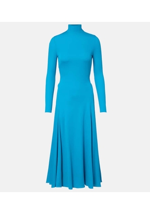 Alaia Open-back jersey midi dress