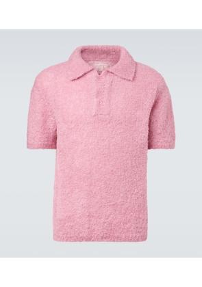 ERL Alpaca-blend polo sweater