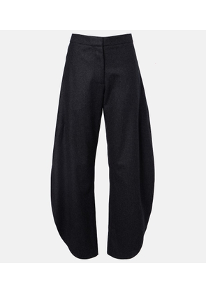 Alaia Wool barrel-leg pants
