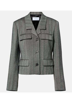 Ferragamo Herringbone wool-blend blazer