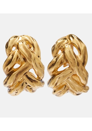 Saint Laurent Wheat Chain clip-on earrings