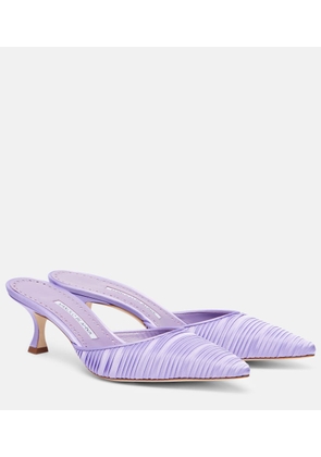 Manolo Blahnik Carolyne 50 satin mules