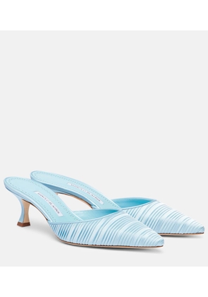Manolo Blahnik Carolyne 50 satin mules