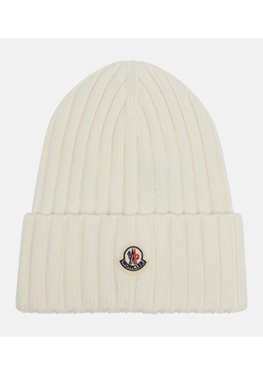 Moncler Logo virgin wool beanie