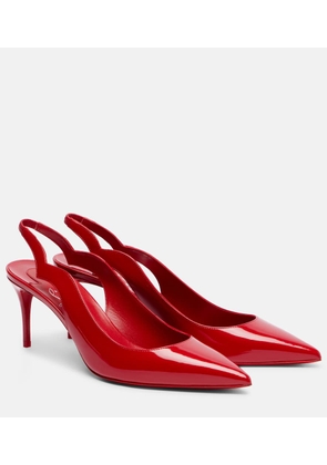 Christian Louboutin Hot Chick 70 patent leather slingback pumps