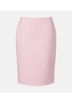 Gucci Patent leather pencil skirt