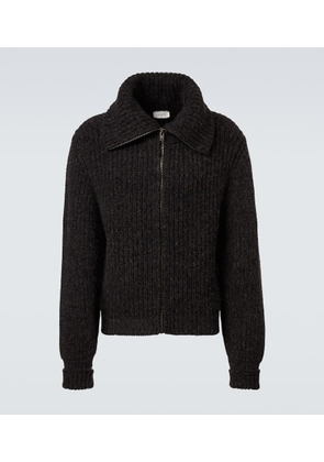 Lemaire Alpaca and yak wool zip-up cardigan