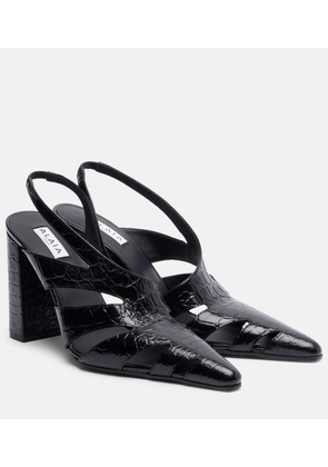 Alaia Cut Out leather slingback pumps