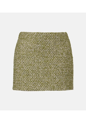 Gucci Cotton and wool-blend tweed miniskirt