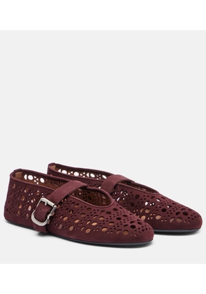 Alaia Calf hair ballet flats