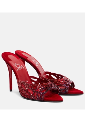Christian Louboutin Lasera 100 embellished mules