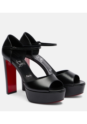 Christian Louboutin Sandaloo 130 leather platform sandals