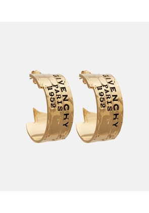 Givenchy Logo hoop earrings