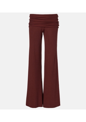 Aya Muse Silk-blend wide-leg pants