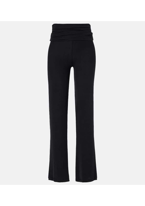 Aya Muse Gathered high-rise straight pants
