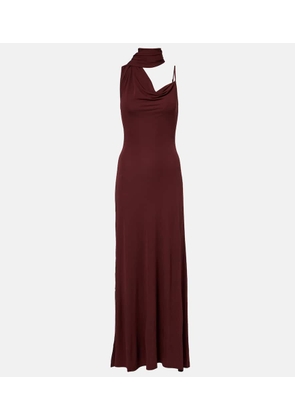 Aya Muse Wisp draped maxi dress