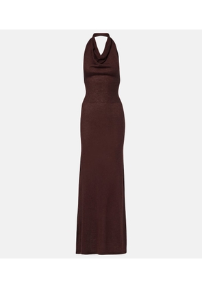 Aya Muse Reed halterneck maxi dress