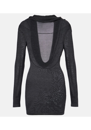 Aya Muse Rayne silk and cashmere minidress