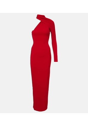 Courreges One-shoulder crepe maxi dress