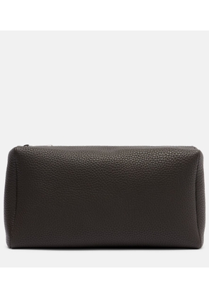 The Row Squared Compact leather clutch