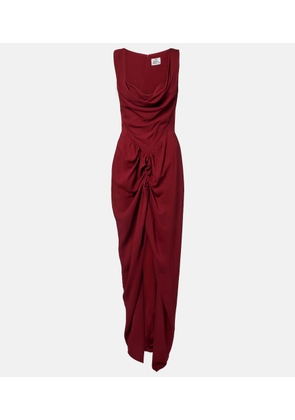 Vivienne Westwood Panther draped crepe gown